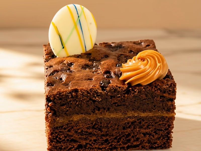 Brownie artesanal listo para llevar en Pastelería Dulcita, Bogotá