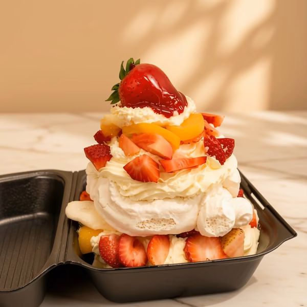 Merengón con crema y frutas en Bogotá — Pastelería Dulcita