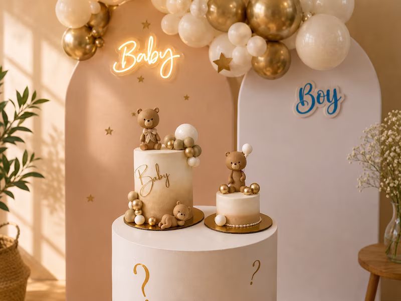 Pastel baby shower — Pastelería Dulcita