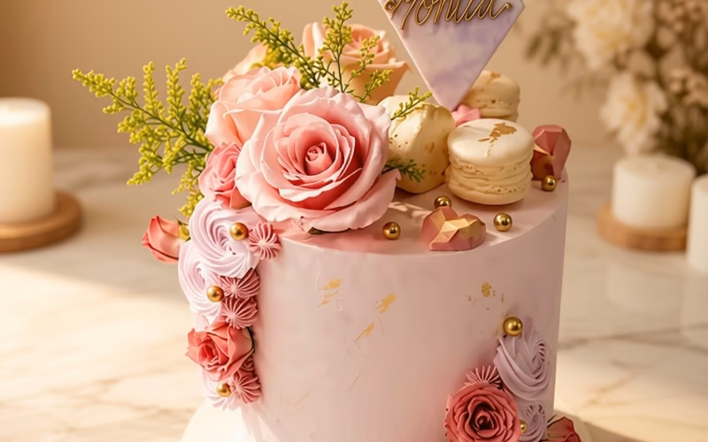 Torta de matrimonio elegante personalizada por Pastelería Dulcita en Bogotá