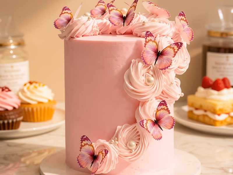 Torta de vanguardia con diseño moderno de Pastelería Dulcita, Bogotá