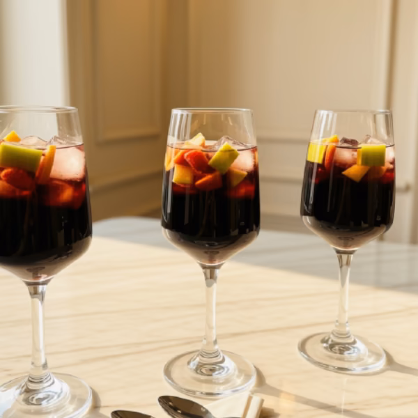 Vino caliente, bebida de temporada de la cafetería de Pastelería Dulcita en Bogotá